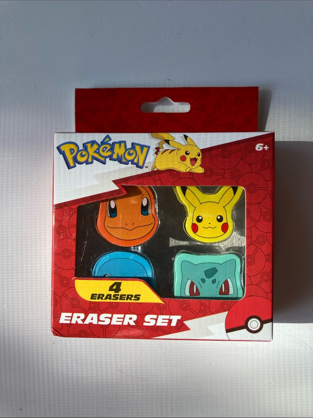 Pokémon Eraser Set 4 Piece